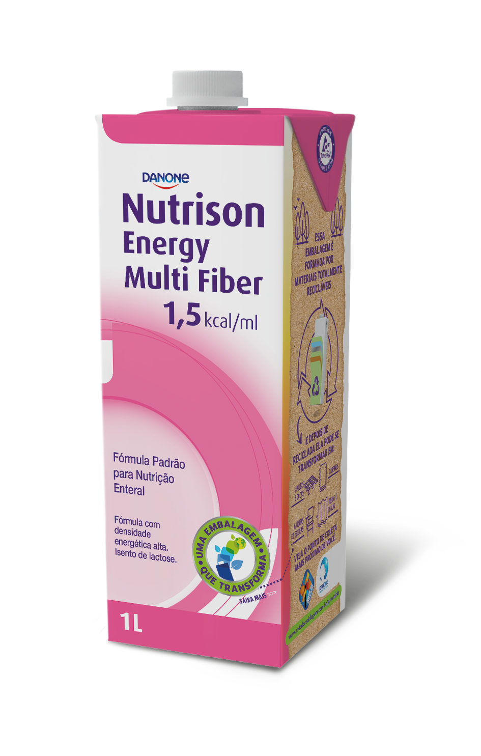 Embalagem de Nutrison Energy Multi Fiber Danone 1 litro